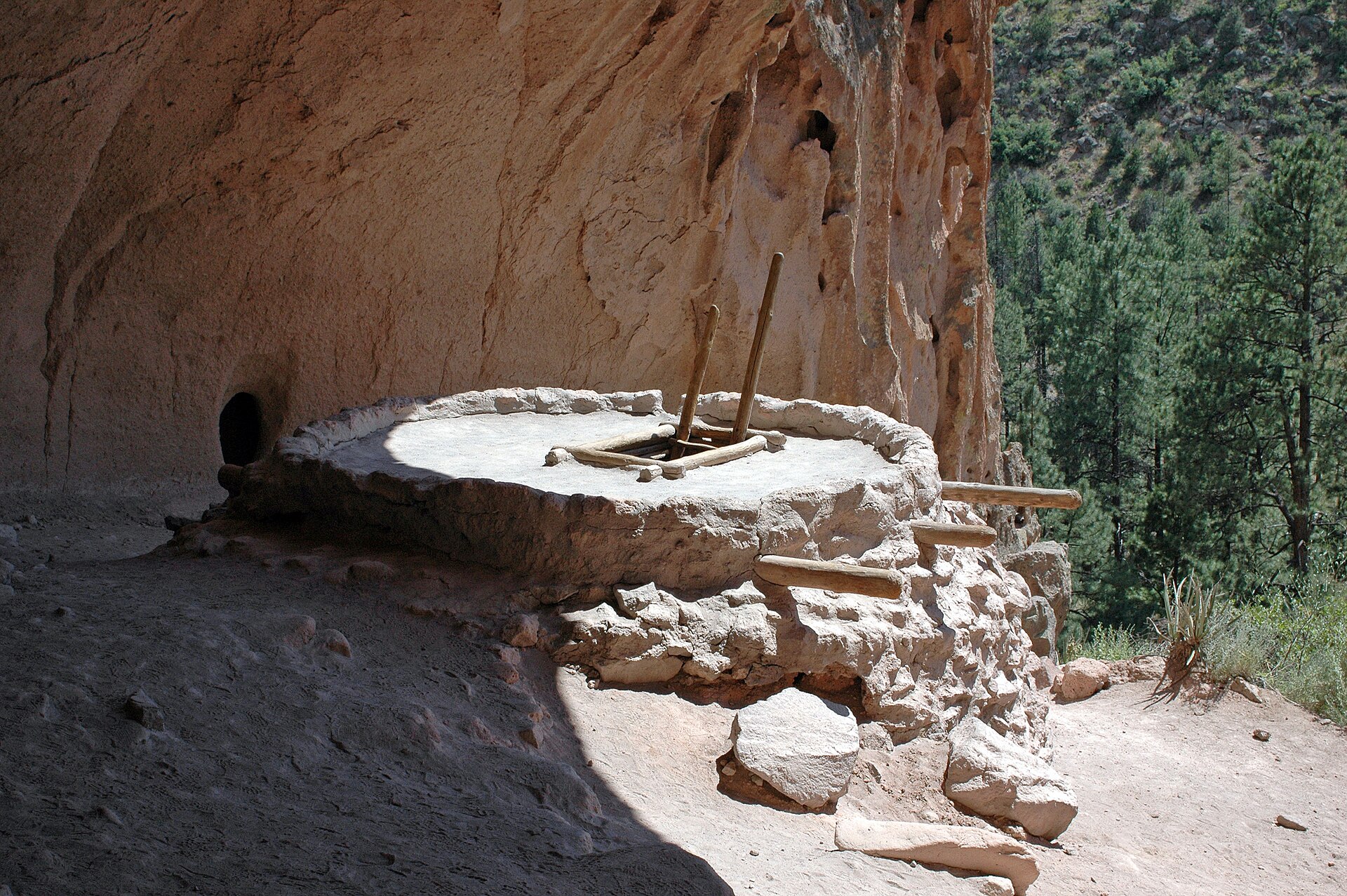 Cliff dwellings at Bandelier National Monument, New Mexico